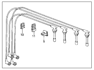 Acura 32722-PG7-A01 Wire, High/T