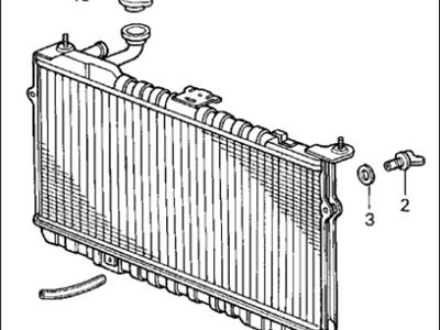 Acura 19010-PG7-305 Radiator Complete