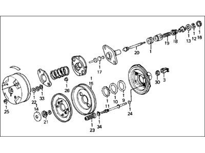 Honda 46400-SD2-A04 Power Assembly, Master (9")