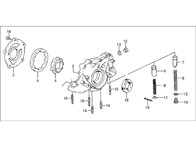 Acura 15100-PG7-A00 Pump Assembly, Oil