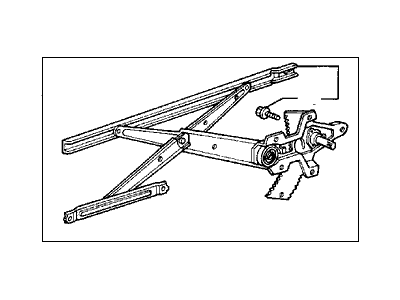 Acura 75320-SE7-003 Regulator, Left Front Door