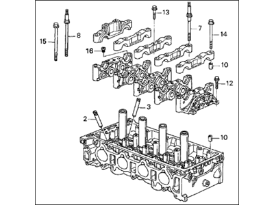 Acura 12100-RBB-000 Cylinder Head Assembly