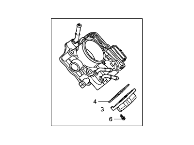 Acura 16400-RBB-A01 Throttle Body, Electronic Control (Gma9A)