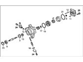 OEM Acura TL Pump Sub-Assembly, Power Steering - 56110-P5G-003