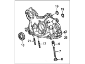 OEM 1998 Acura TL Pump Assembly, Oil - 15100-P1R-003