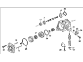 OEM 1998 Acura TL Pump Sub-Assembly, Power Steering - 56110-PV3-003