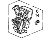 OEM 1995 Acura TL Lock Assembly, Left Rear Door - 72650-SW5-003