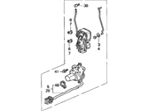 OEM Acura TL Lock Assembly, Left Front Power Door - 72150-SW5-A01