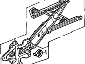 OEM 1998 Acura TL Regulator, Right Rear Door Power - 72711-SL9-003