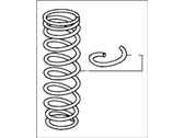 OEM 1993 Acura Integra Spring, Rear - 52441-SK8-A22