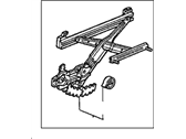 OEM 1990 Acura Integra Regulator Assembly, Left Front Door - 72250-SK8-003