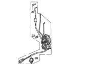 OEM 1990 Acura Integra Lock Assembly, Left Front Door (Mitsui Kinzoku) - 72150-SK8-A03