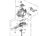 OEM Acura Body Assembly, Throttle (Gr24B) - 16400-P75-A00