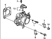 OEM Acura Integra Body Assembly, Throttle (Gf97D) - 16400-P75-A01