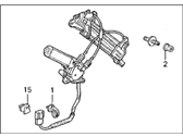 OEM 1995 Acura Legend Regulator Assembly, Passenger Side Quarter Window - 72510-SP1-003