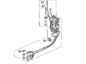 OEM 1994 Acura Legend Lock Assembly, Left Front Power Door - 72150-SP1-A01