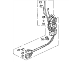 OEM 1993 Acura Legend Lock Assembly, Left Front Power Door - 72150-SP1-A01