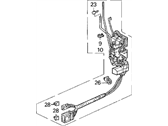 OEM 1994 Acura Legend Lock Assembly, Right Front Power Door - 72110-SP1-A01