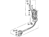 OEM 1991 Acura Legend Lock Assembly, Right Front Power Door - 72110-SP1-A01