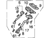 OEM 1991 Acura Legend Switch Assembly, Power Window Master (Wood) - 35750-SP1-A11