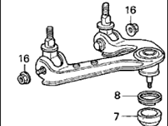 OEM Acura Vigor Arm Assembly, Right Front (Upper) (Abs) - 51450-SL5-961