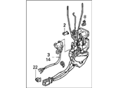 OEM Acura Vigor Lock Assembly, Right Front Power Door - 72110-SL5-A03