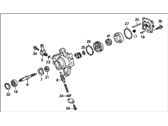 OEM 1995 Acura Legend Pump Sub-Assembly, Power Steering - 56110-PY3-030