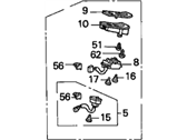 OEM 1994 Acura Legend Switch Assembly, Power Window Master (Black) - 35750-SP0-A11ZB