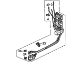 OEM Acura Legend Lock Assembly, Left Front Power Door - 72150-SP0-A02