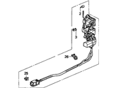 OEM 1991 Acura Legend Lock Assembly, Right Rear Power Door - 72610-SP0-003