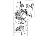 OEM 2002 Acura TL Throttle Body Assembly - 16400-PGE-A03