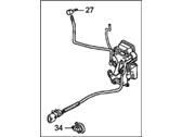 OEM 1990 Acura Integra Lock Assembly, Right Front Door (Mitsui Kinzoku) - 72110-SK7-A02