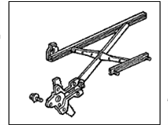OEM 1990 Acura Integra Regulator Assembly, Right Front Door Power - 72211-SK7-003