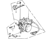 OEM Acura Legend Body Assembly, Throttle - 16400-PH7-673