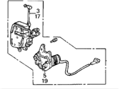 OEM Acura Legend Lock Assembly, Left Rear Door - 72650-SD4-023