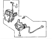 OEM 1987 Acura Legend Lock Assembly, Left Rear Door - 72650-SD4-023