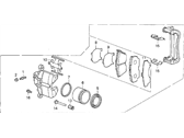 OEM 1990 Acura Legend Caliper Assembly, Driver Side (17Cl-15Vn) (Nissin) - 45230-SG0-G04