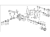 OEM Acura Legend Caliper Assembly, Right Rear (Cl11H) (Tokiko) - 43210-SD4-015