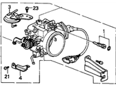 OEM 1988 Acura Legend Body Assembly, Throttle (Gh01C) - 16400-PL2-S01