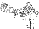 OEM Acura Legend Pump Assembly, Oil - 15100-PL2-003