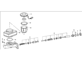 OEM 1986 Acura Legend Master Cylinder Assembly (Nissin) - 46100-SD4-673