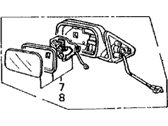 OEM 1988 Acura Legend Mirror Assembly, Passenger Side Remote Control Door - 76200-SG0-A22