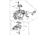 OEM Acura CL Body Assembly, Throttle - 16400-P8A-A01