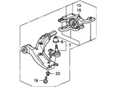 OEM Acura RDX Arm Assembly, Right Front (Lower) - 51350-STK-A02