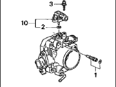 OEM 1997 Acura Integra Body Assembly, Throttle (Gf94B) - 16400-P72-A01