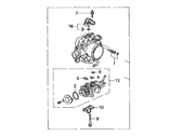 OEM Acura Integra Body Assembly, Throttle (Gr22B) - 16400-P72-A00