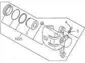OEM Acura SLX Rear Disk Brake Repair Kit - 8-97134-718-0
