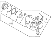 OEM 1999 Acura SLX Rear Disk Brake Repair Kit - 8-97134-718-0