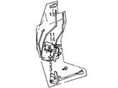 OEM Acura Integra Lock Assembly, Right Front Power Door - 75410-SE7-A12