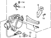 OEM 1987 Acura Integra Body Assembly, Throttle - 16400-PG7-662